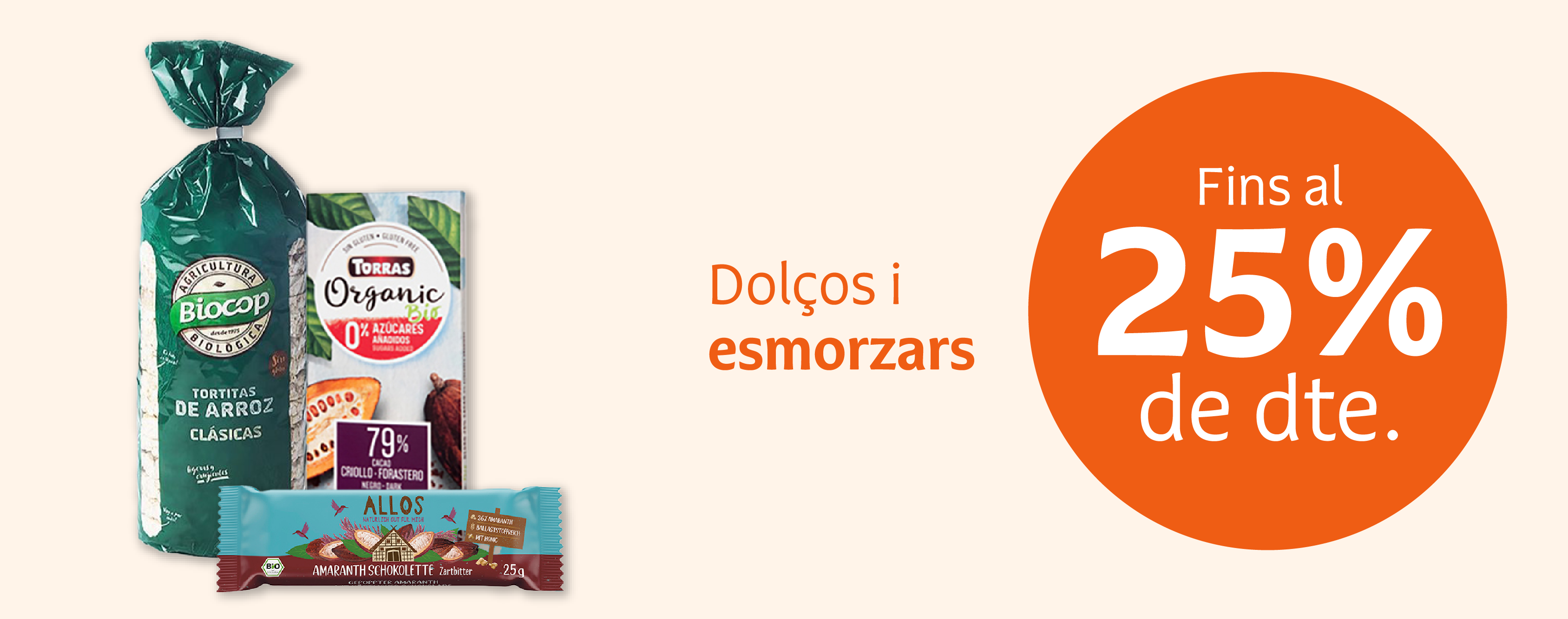 Productos dulces y de desayuno en oferta