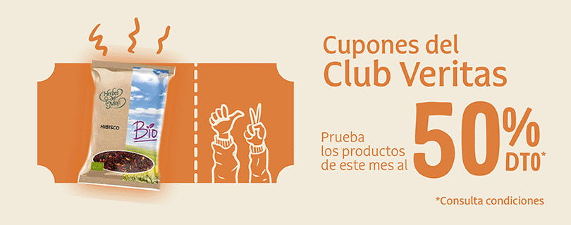 Imagen cupones del club Veritas primera unidad al 50%