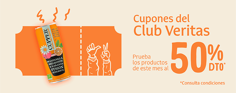 Imagen cupones del club Veritas primera unidad al 50%