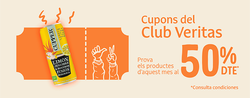 Imagen cupones del club Veritas primera unidad al 50%