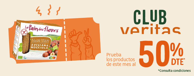 Imagen cupones del club Veritas primera unidad al 50%