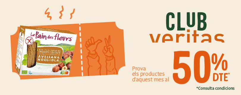 Imagen cupones del club Veritas primera unidad al 50%