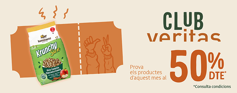 Imagen cupones del club Veritas primera unidad al 50%