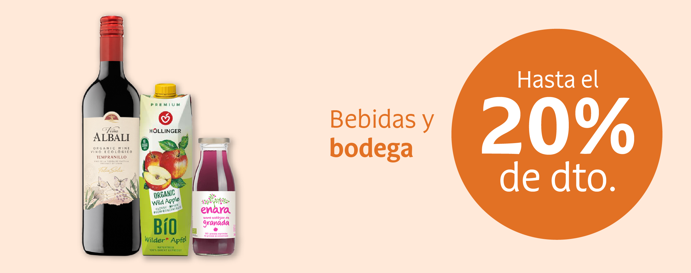 Productos de bebidas y bodega en oferta