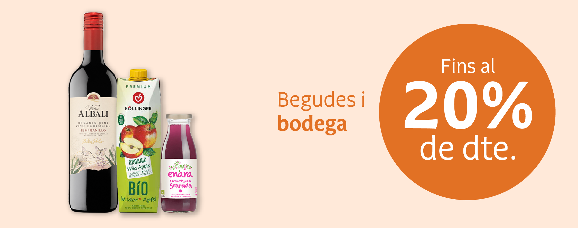 Productos de bebidas y bodega en oferta