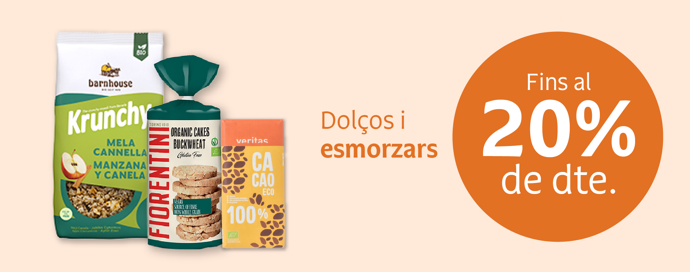 Productos dulces y de desayuno en oferta