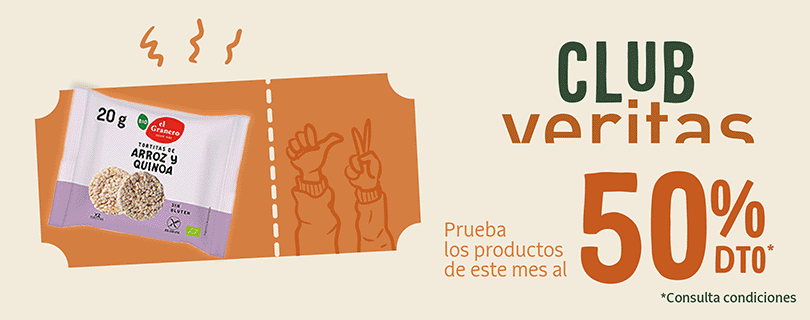 Imagen cupones del club Veritas primera unidad al 50%