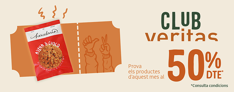 Imagen cupones del club Veritas primera unidad al 50%