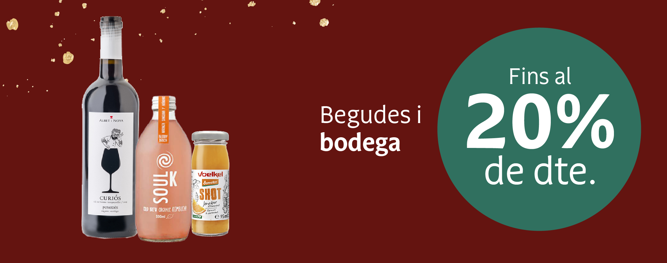 Productos de bebidas y bodega en oferta