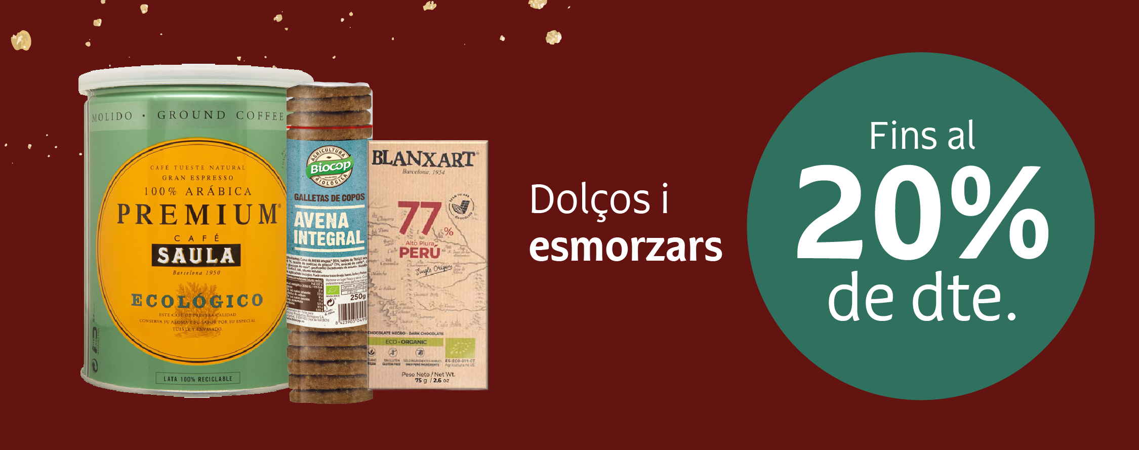 Productos dulces y de desayuno en oferta