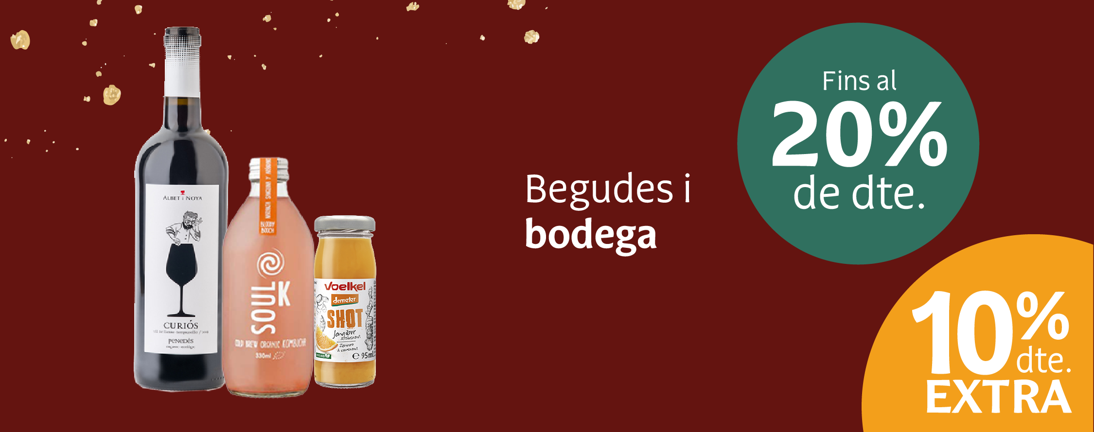 Productos de bebidas y bodega en oferta