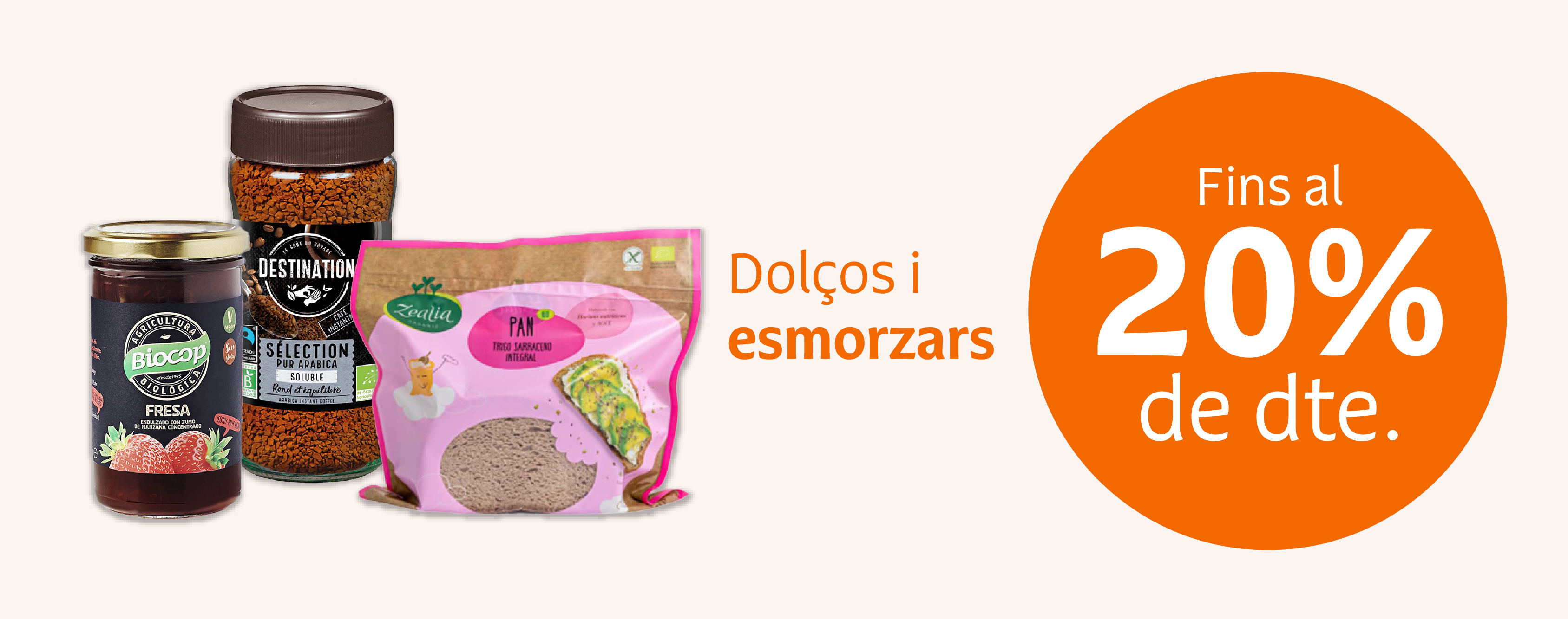 Productos dulces y de desayuno en oferta