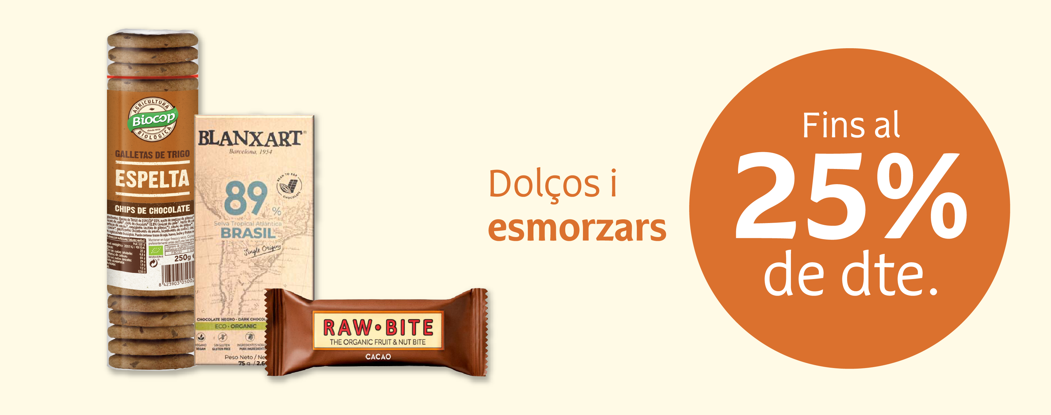 Productos dulces y de desayuno en oferta