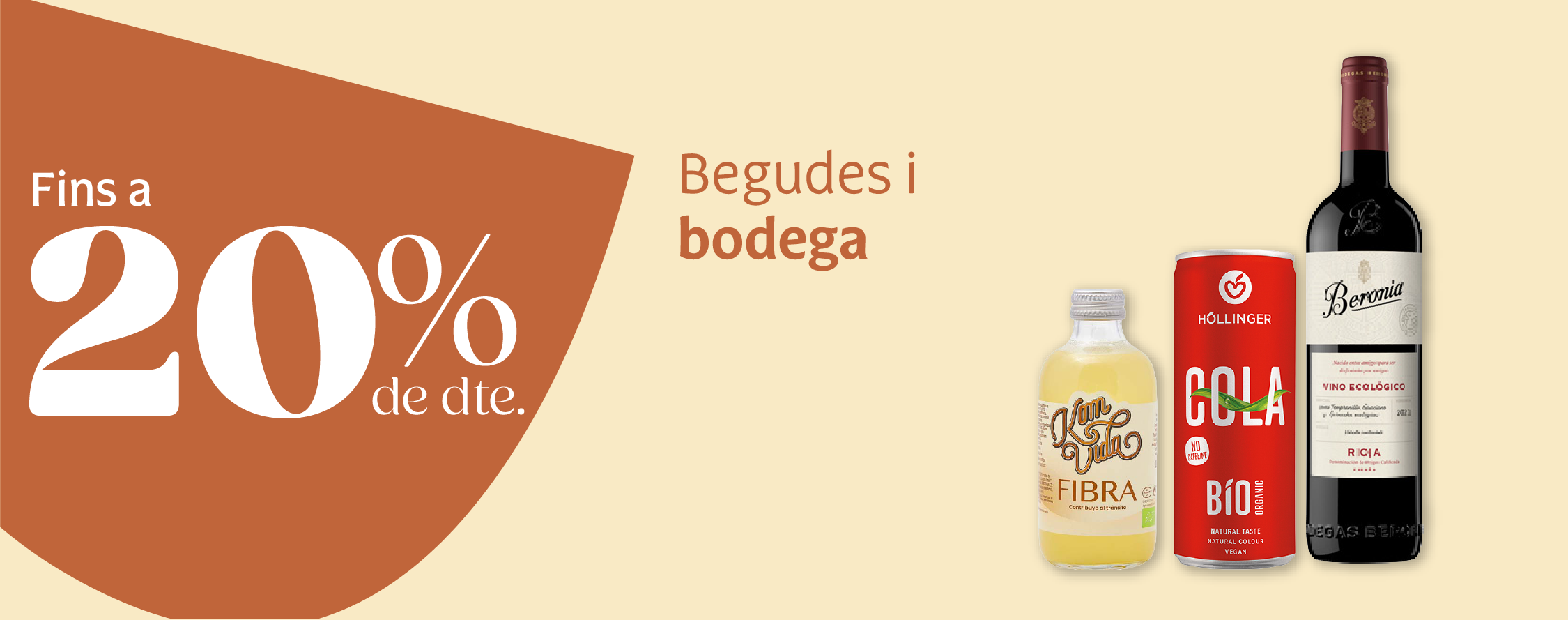 Productos de bebidas y bodega en oferta