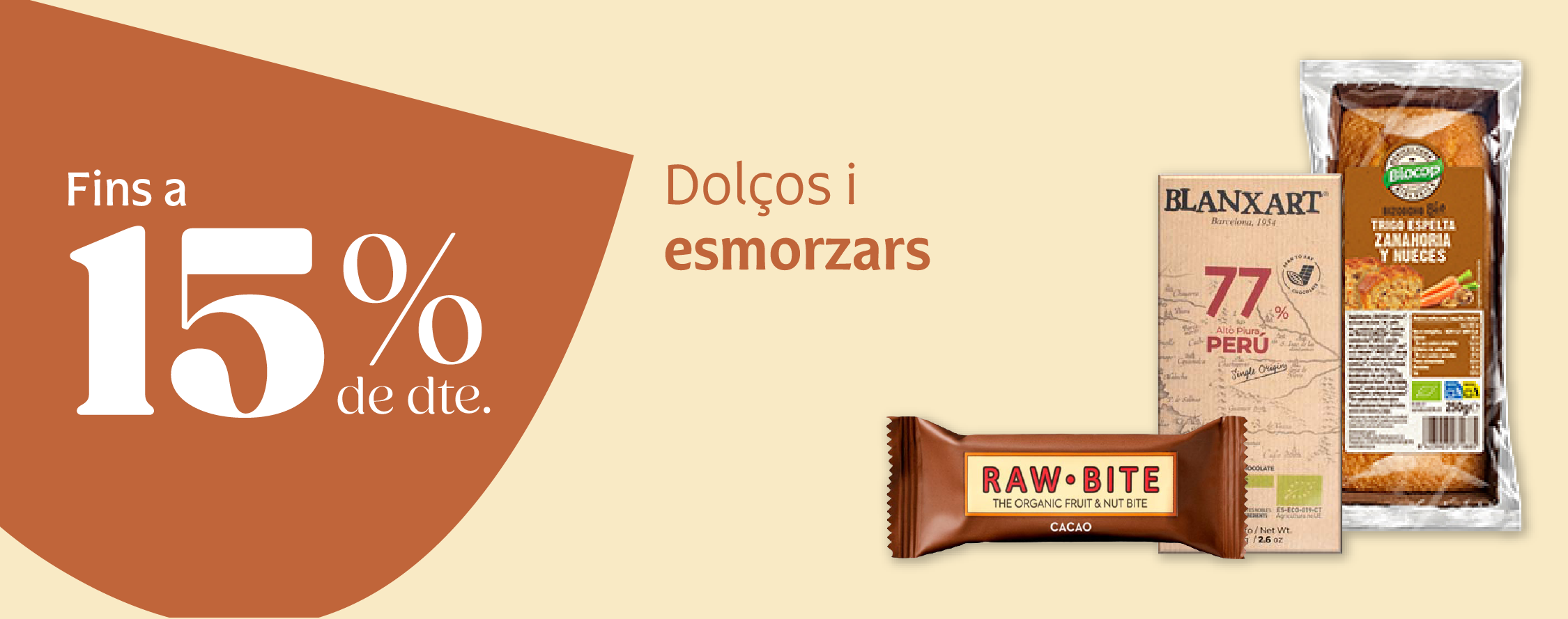 Productos dulces y de desayuno en oferta