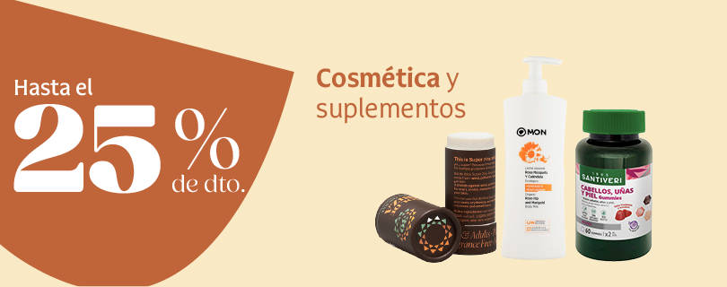 Productos de cosmética y suplementación en oferta