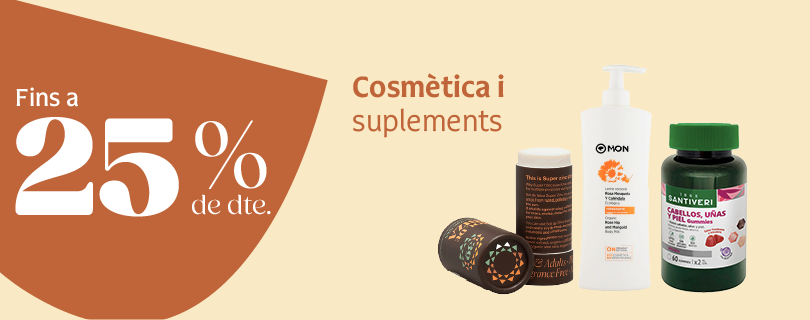 Productos de cosmética y suplementación en oferta