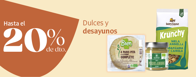 Productos dulces y de desayuno en oferta