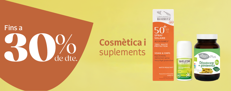 Productos de cosmética y suplementación en oferta