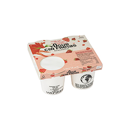 Yogurt con fresas 4x125g ECO