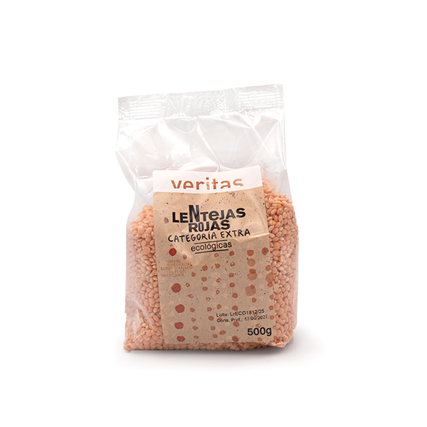 Lentejas rojas 500g ECO