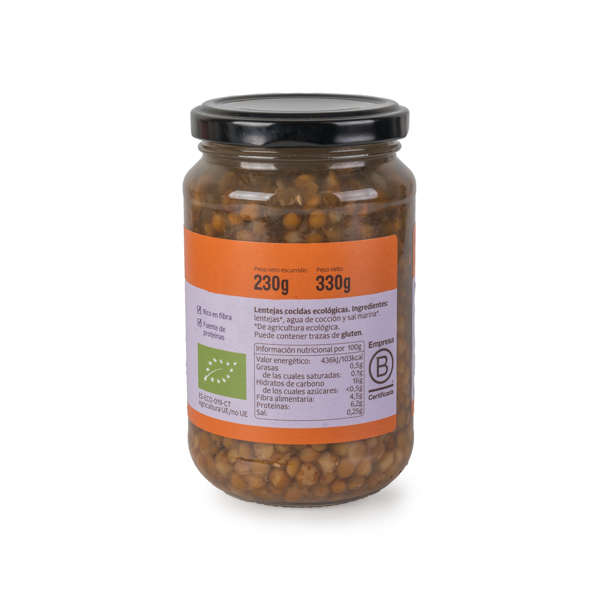 Llentia pardina cuita 230g ECO