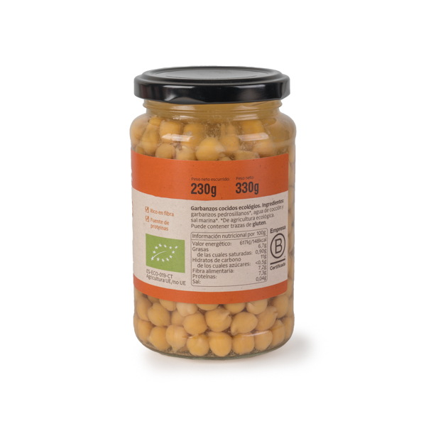 Cigrons pedro cuits 230g ECO