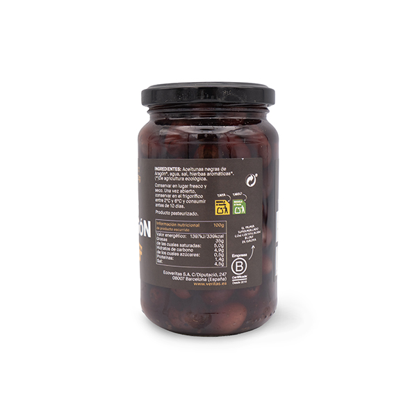 Aceituna negra de Aragón 200g ECO