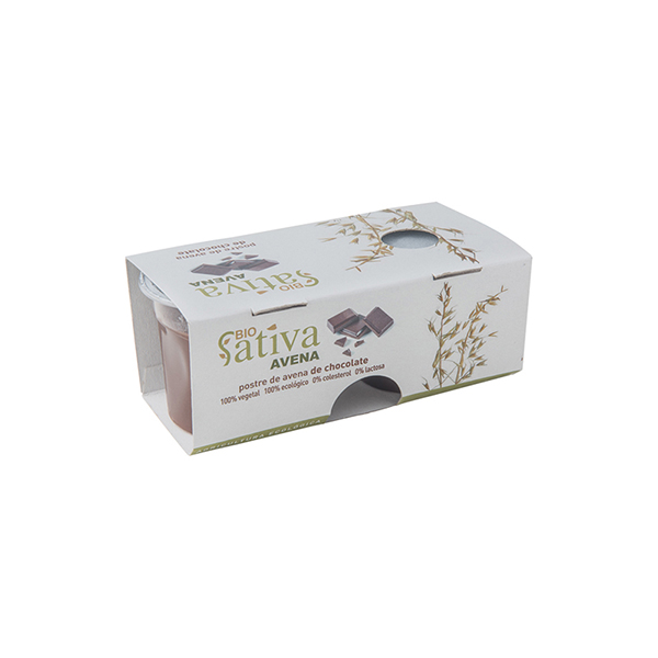 Postres de avena con chocolate 2x100g