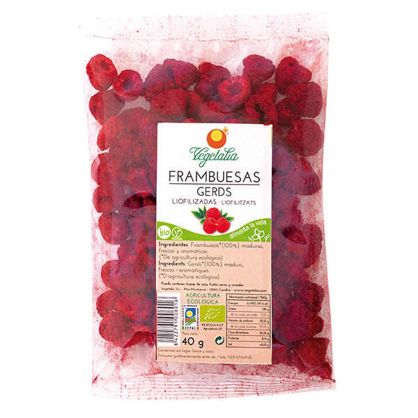 Frambuesas liofilizadas 40g