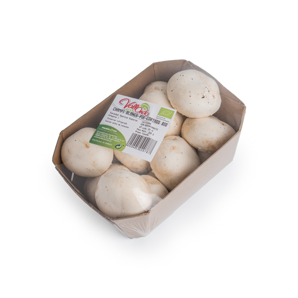 Safata xampinyons blanc peu tallat 250g ECO