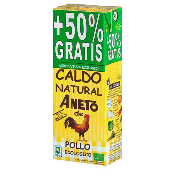 Caldo pollo 1lt.+50%