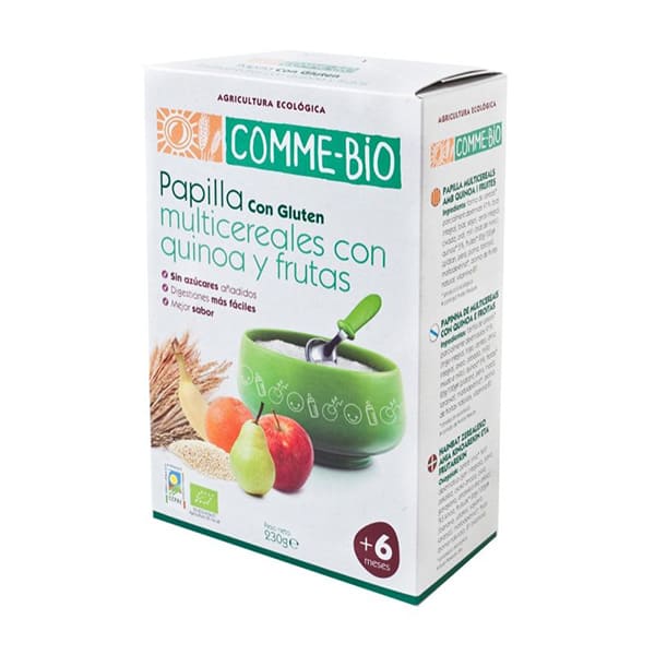 Papillas multicer. quinoa y frutas 230g