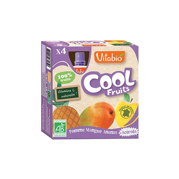 Puré poma, mango i pinya 4x90g ECO