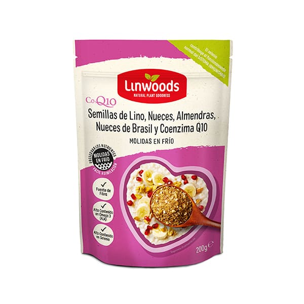Semillas lino, almendras y nueces 200g