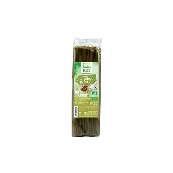 Espaguetis quinoa amb all i julivert ECO