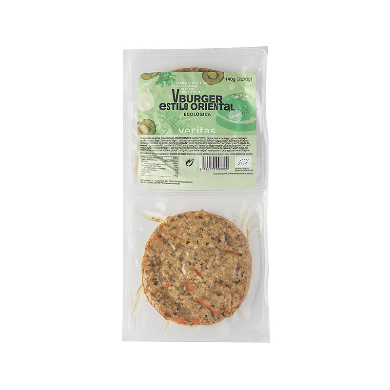 Hamburguesa de seitán con verduras 140g
