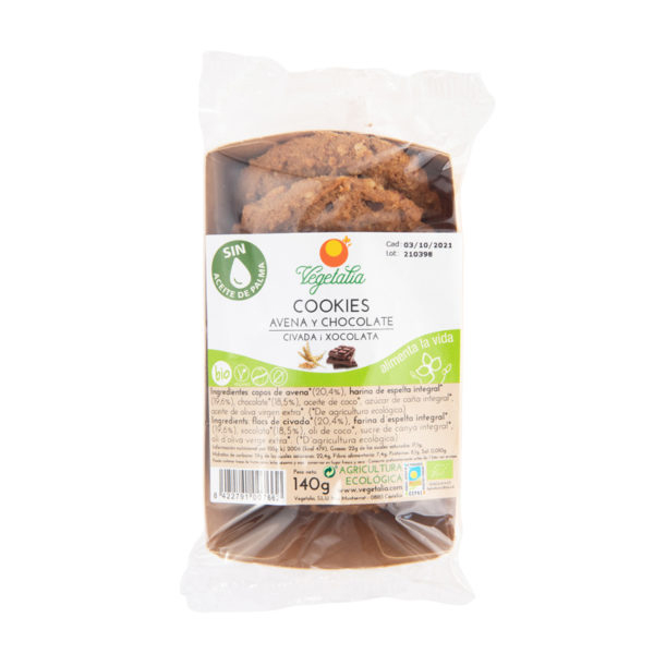 Cookies de civada i xocolata 140g ECO