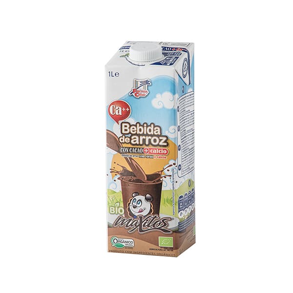 Beguda d'arròs i xocolata amb calci 1l