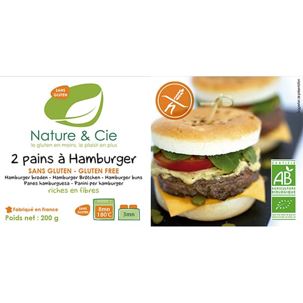 Pan de hamburguesa sin gluten 2x100g ECO