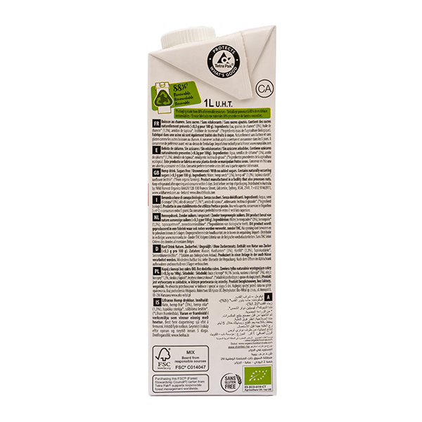 Beguda de cànem 1l ECO