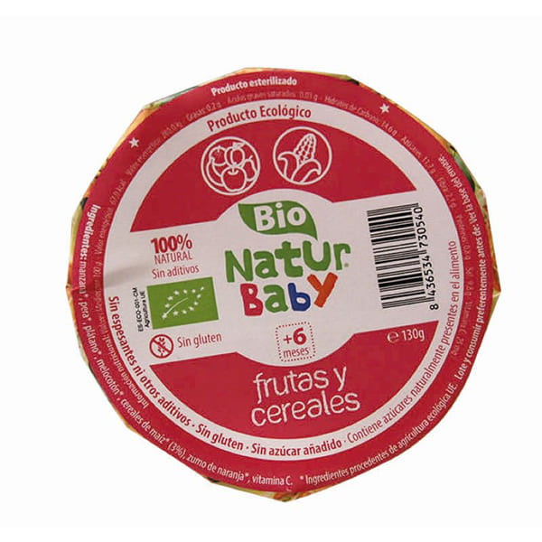 Puré de frutas con cereales 130g