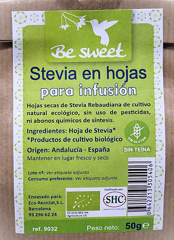 Stevia hoja seca 50g ECO