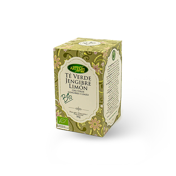 Té verde, jengibre y limón ECO