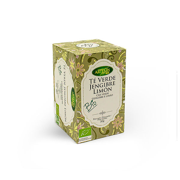 Té verde, jengibre y limón ECO