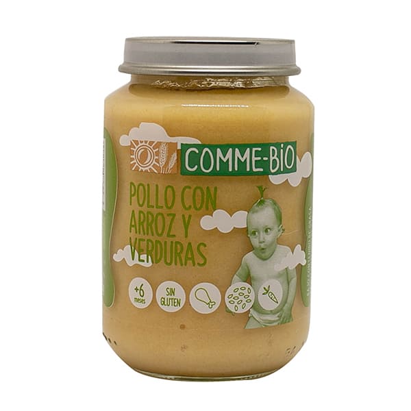 Puré de pollo con arroz 200g