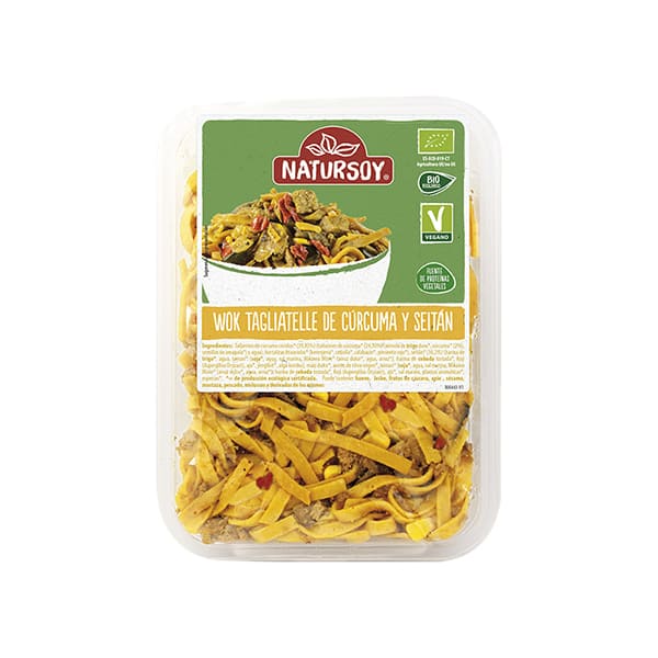 Tagliatelle cúrcuma y seitán 220g