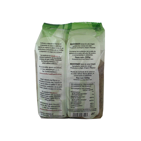 Azúcar de caña mascobado 500g ECO