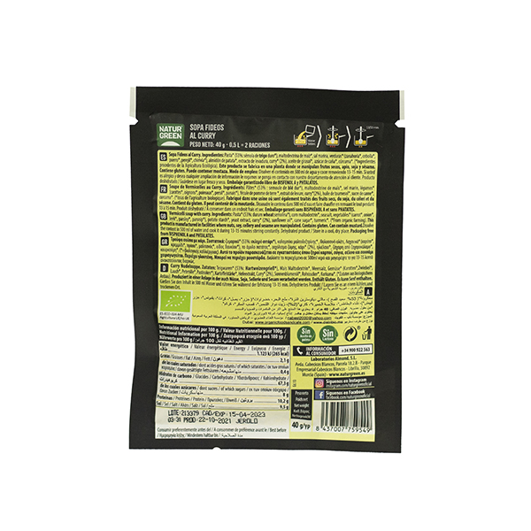 Sopa de Fideus al Curry 40g ECO
