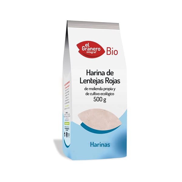 Harina de lenteja roja 500g